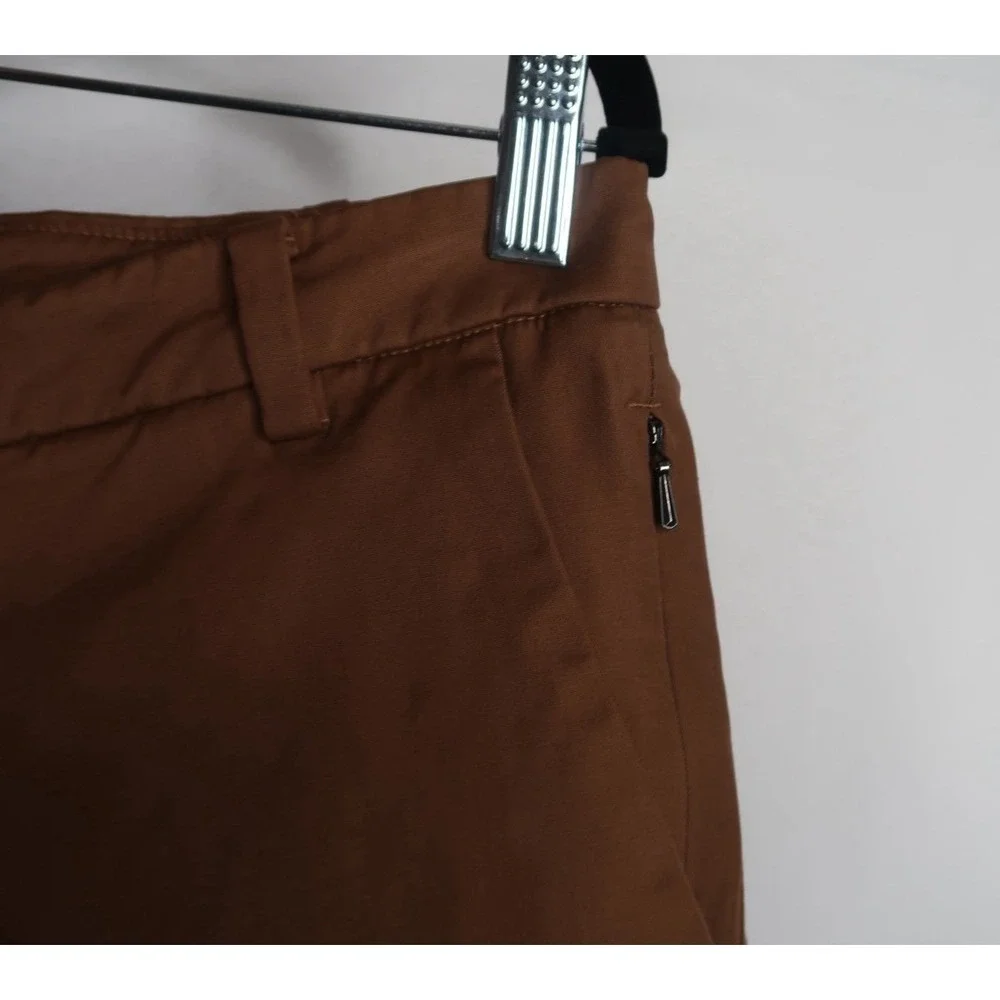 Lululemon Mens Brown Performance Golf Chino Shorts Size 34 Stretch Casual EUC